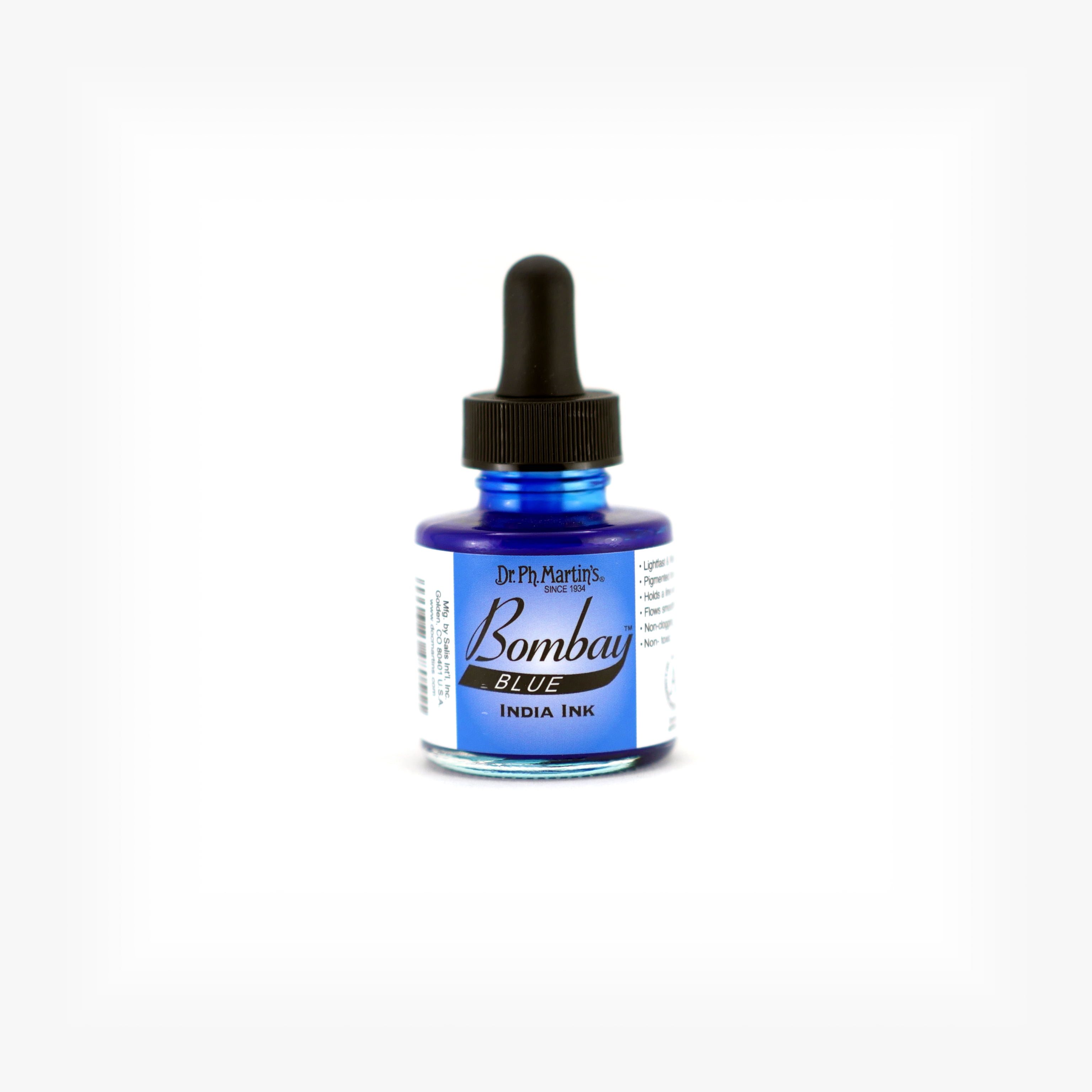 Dr. Ph. Martin's Bombay India Ink, 1.0 oz, Blue (5BY)