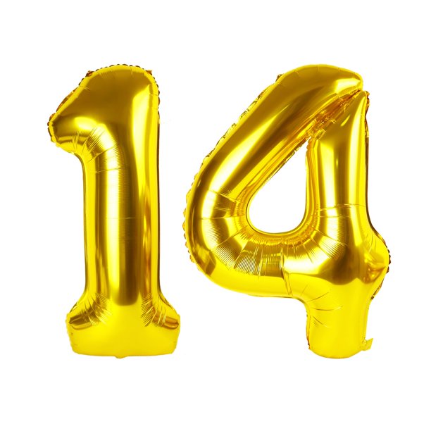 Globo Upegesy Gold Number 14 41, lámina de 40 pulgadas para fiestas