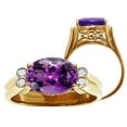 thumbnail image 2 of Tommaso Design� Large Oval Genuine Amethyst Ring, 2 of 9