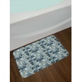 thumbnail image 2 of Grunge Bath Mat, Hand Painted Style Triangles and Blots Simple Geometric and Artistic Composition, Non-Slip Plush Mat Bathroom Kitchen Laundry Room Decor, 29.5 X 17.5 Inches, Multicolor, Ambesonne, 2 of 2