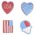 thumbnail image 3 of Freshness Guaranteed Patriotic Hand-Decorated Ready-to-Eat Pre-Baked Vanilla Sugar Cookies, 2.2 oz, 1 Count, 3 of 6