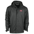 thumbnail image 2 of Men's Dunbrooke Black San Francisco 49ers Tropic Waterproof Packable Full-Zip Hoodie Jacket, 2 of 3