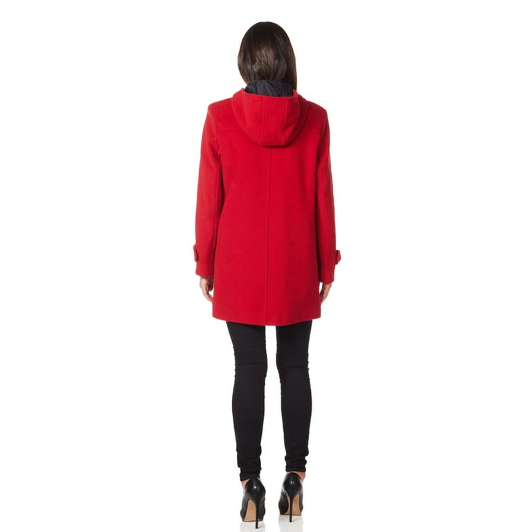 Red wool duffle coat hotsell womens