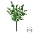 thumbnail image 3 of Vickerman 14.5" Artificial Purple and Green Money Leaf Bush 2/pk, 3 of 3