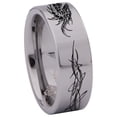 thumbnail image 3 of Abstract Dragon Tungsten Carbide Ring, 3 of 9