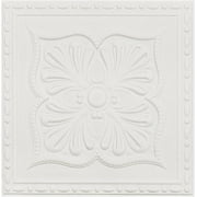 Abyssaly 13.7 x 13.7 Ceiling Tiles, 16 Pcs, Covering Area 20.85 sq. ft., Gelated Ceiling Tile Foam, Ceiling Tile Peeling & Pasting, Easy to Install on Ceiling & Wall, Pure White