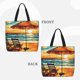thumbnail image 2 of Easygdp Beach Umbrella Sunset Bolsa Tote para Mujer, Bolso de Hombro para Trabajo, Playa, Viajes, Compras y Supermercado, 2 of 7