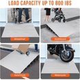 thumbnail image 5 of 5 In Rise Aluminum Door Threshold Ramp Non-Slip Entry Ramp 800 Lbs Capacity Adjustable for Wheelchairs Scooters Walkers and Strollers, 5 of 5