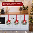 thumbnail image 5 of 2PCS Easter Cedar Wreath with Bow, 7.86" Wreaths for Front Door, Realistic Pine Wreath, Large Green Cypress Wreaths for Home Fireplace Wall Window Porch Outdoor Xmas Holiday Decor, 5 of 8