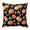 Black Orange, variant on Throw Pillow Covers, Orange Pumpkins Fall Decorative Throw Pillow Covers 20x20 Inch, Rustic Leaves Thanksgiving Farmhouse Square Linen Pillow Cases for Couch/Living Room/Sofa