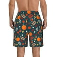 thumbnail image 3 of Naloa Autumn with Pumpkins Men's Beach Shorts, Surfing shorts, Swim trunks, Quick Dry Swim Trunks for Surfing Beach Fun - 3X-Large, 3 of 9