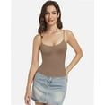thumbnail image 2 of Women's Square Neck Tank Top Spaghetti Strap Shirt Summer Going Out Basic Camisole, 2 of 6