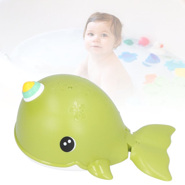 Jouets de Bain pour Bébé, Jouet de Bain à Remonter Peut Se Balancer la Queue dans l'Eau pour une Distance Excellent Cadeau Peut Ramper sur Terre pour le Bain pour Enfant Vert, Violet