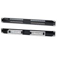 thumbnail image 1 of 16 Port Cat5e Angled Patch Panel - 1u, 1 of 1