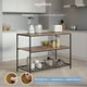 thumbnail image 2 of MUEBLANA - Alacena de cocina 3 niveles – Estantería organizadora con repisas de madera y estructura de acero – Fácil de armar – Resistente 30kg por nivel – 120x60x85 cm, 2 of 7