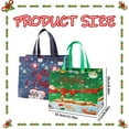 thumbnail image 3 of BNNG Christmas Gift Bags 1 Pack - Christmas Non-Woven Gift Bags, Tote with Handles, Treat Bags, Multifunctional for Gifts Wrapping Shopping, Xmas Party Supplies, 12.8"×9.8"×6.7", 3 of 6