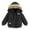 X17 Black, variant on Mrzhqd Children Boy Winter Coat Long Sleeve Solid Color Jacket Coat With Hooded Coat Fashion Fall Warm Kids Clothes Black Size 2-3 Years