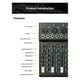 thumbnail image 4 of Professional 7-Channel Audio Mixer with USB MP3 Player EU Plug, 4 of 5