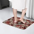 thumbnail image 4 of Red Christmas Collage Pattern Flannel Non Slip Door Rugs,Washable Door Mats Indoor,Decorative Door Mats,Dirt-Resistant and Absorbent Doormat for Entrance,Bedroom,Kitchen,Bathroom,31.5x17in(80x43cm), 4 of 4
