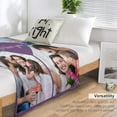 thumbnail image 6 of Personalised Blanket, Custom Blanket with Photos Text.Custom Blanket with Photo Collages.Father, Mom, Lover, Kids, Friends, Birthday, Christmas - Personalised Gifts for Women Men, 180x200cm, 6 of 6