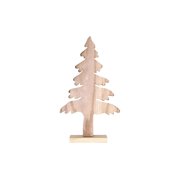 Wood Tree On Stand Lg 8x13.75x5/8"FlameBurnt