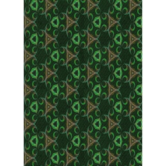 Ahgly Company Machine Washable Indoor Rectangle Transitional Night Black Area Rugs, 5' x 8'