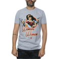 thumbnail image 1 of DC Bombshells Mens Wonder Woman Badge Heather T-Shirt, 1 of 6