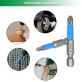 thumbnail image 2 of 12-Piece Insulated S2 Steel Screwdriver Bit Set with Magnetic Blue Magnetizer - Includes PH1/PH2/PH3 & PZ1/PZ2/PZ3 Cross Bits, Non-Slip Grip, Lightweight Design for Precision Tasks (Sealed Bag, 2 of 5