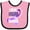 Pink and Black, variant on Inktastic I Wear Purple for My Mama Lupus Awareness Boys or Girls Baby Bib