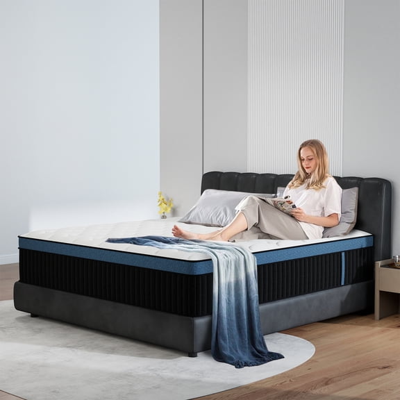 CICIMLU Mattress 12 inch Queen Size, Gel Memory Foam Hybrid Mattress in a Box, Cozy Sleep