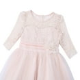 thumbnail image 3 of Moggemol Half Sleeves Formal Gowns and Evening Dresses for Kids Flower Girl Dress Wedding Bridesmaid Champagne 14, 3 of 6