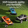 thumbnail image 5 of Mini RC Truck with Trailer USB Rechargeable 2.4Ghz Remote Control Car with Adjustable Speed and Steering for Indoor and Outdoor Play, 5 of 7