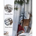thumbnail image 6 of Christmas Snowman Blackout Curtains for Bedroom, Thermal Insulated Window Treatment, Xmas Deer Winter Birds Snows Pine Tree Grommet Top Blackout Draperies and Drapes for Basement 27.5"x39" 2 Panels, 6 of 8