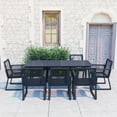 thumbnail image 1 of vidaXL 9 Piece Outdoor Dining Set PVC Rattan Black, 1 of 5