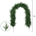 thumbnail image 2 of 5.9 FT Juniper Christmas Garland - Real Touch Artificial Pine Greenery Garland for Mantle, Wall, Wedding, and Indoor Outdoor Holiday Decor with Faux Olives and Cedar Tips, 2 of 5