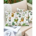 thumbnail image 6 of Cute Cartoon Throw Pillow Covers, Cat Butterfly Spring Floral Botanical Soft Breathable Pillow Cases with Invisible Zipper for Sleeping, Toddler Pillowcases for Couch Bed Sofa Chair 12x20 Inches, 6 of 6