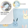 thumbnail image 2 of Yayeee Dish Drying Mat for Kitchen Counter 16"x18" Microfiber Absorbent Pad, Blue Rabbits, 2 of 7
