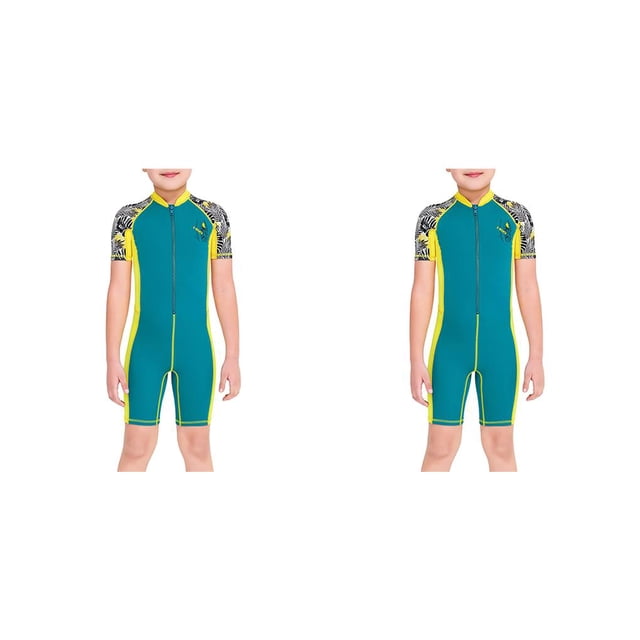 Traje de baño corto de una pieza Eigraketly para niños de neopreno