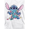 thumbnail image 3 of Lilo & Stitch Mens Christmas Lights Sketch Hoodie, 3 of 4