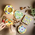 thumbnail image 5 of Mosaic Coaster DIY Kit Novelty Creative Craft for Kids, DIY Art Supplies with Colorful Tiles & Tools, 5 of 5