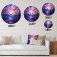 thumbnail image 4 of Designart "Transcendent Twilight Sky Photo wall art" Landscapes Oversized Wall Clock, 4 of 6