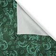 thumbnail image 5 of Ambesonne Floral Grommet Curtain, Blossoming Vivid Nature, 50" x 96", Jade Green Pale Green, 5 of 6
