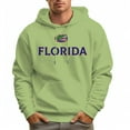 thumbnail image 5 of Men's 100% Cotton Blue FLORIDA Hoodie 330g Thick Pocket Hood, 5 of 16