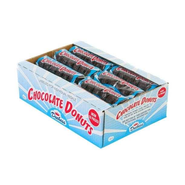 Duchess Chocolate Donuts (3 oz. packs, 16 ct.)