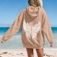 thumbnail image 6 of Puliio Womens Oversized Hoodie Soft Vintage Graphic Print Casual Fall Pullover With Front Pockets, 6 of 8