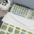 thumbnail image 4 of Designart 'Geometric Maze of Blue And Green' Geometric Duvet Cover Set, 4 of 4