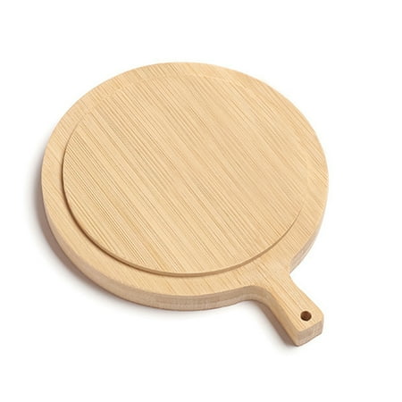 

Bread Tray Portable Wooden Tray Round Edge Design Sturdy Plate for Outdoor Camping Climbing