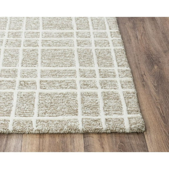 Alora Decor Lofton Brown 5'X7'6" Tufted Wool Rug