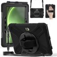 thumbnail image 2 of For Samsung Galaxy Tab Active5 Pro X350 X356b Active Pro T540 T545 T547 Active4 Pro T630 T636 Kickstand Case Cover With Shoulder Strap Black, 2 of 5