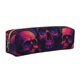 thumbnail image 1 of Balery Purple-Red Skull Estuche de Lápices de Cuero Impreso, Estuche para Suministros de Arte, Estuche de Lápices con Cremallera, Estuche de Almacenamiento de Papelería, 1 of 7